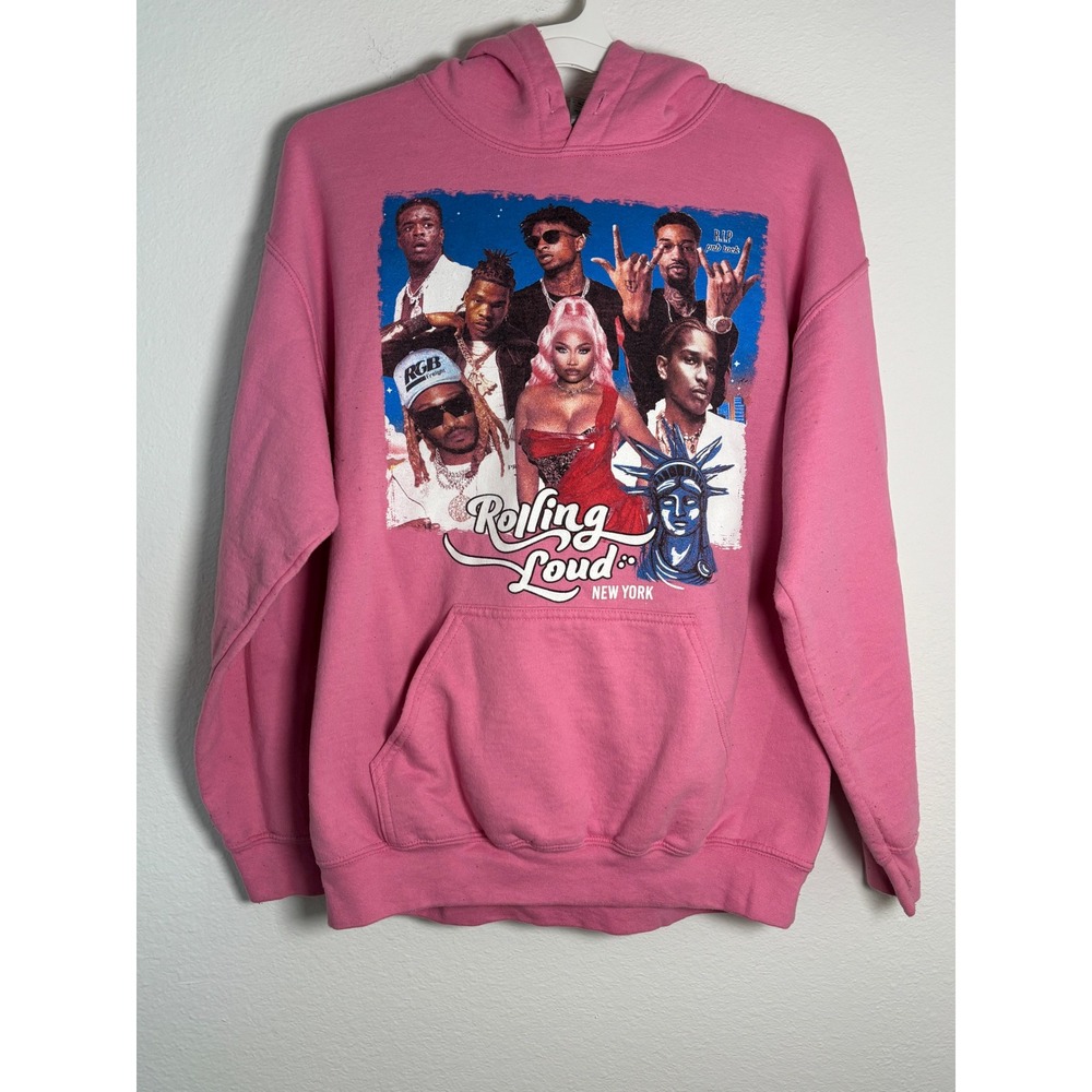 Rolling‎ Loud New York 2022 Festival Hoodie Pink Nicki Minaj ASAP Rocky Future L